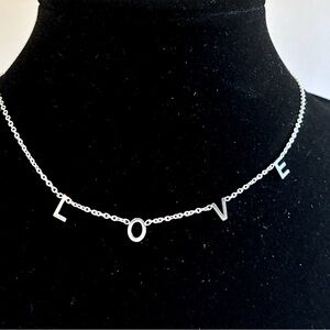 Silver Love Necklace